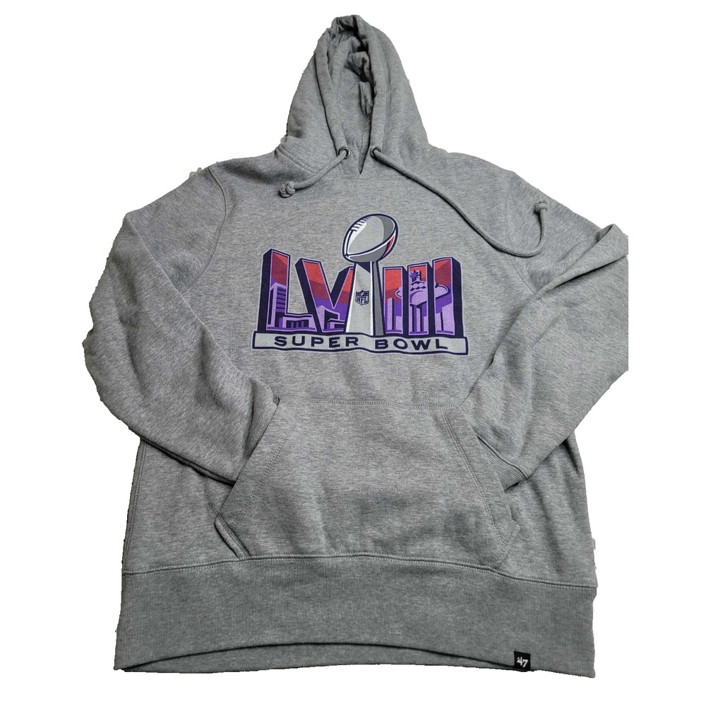 '47 Superbowl LVIII Hooded Sweatshirt Men's Small‎